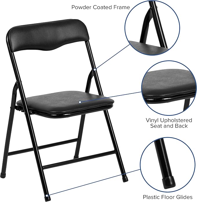 Flash Furniture Mindy Kids 3-Piece Folding Table and Chairs Set - Image 4