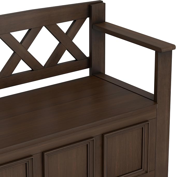 SIMPLIHOME Amherst Entryway Storage Bench - Image 11