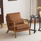 VINGLI Upgraded Premium Corduroy Accent Chair, Upholstered Arm Chair, Solid - Image 7
