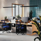 Flash Furniture Kelista Mid-Back Blue Mesh Swivel Ergonomic Task Office Chair - Image 6