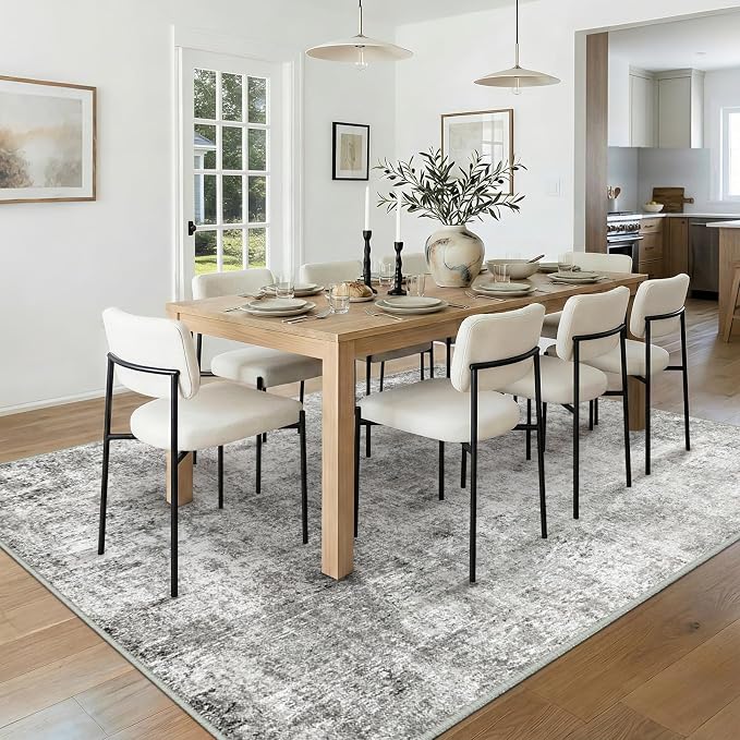 RELEANY Washable 8'x10' Abstract Area Rug - Image 3