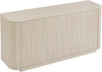 LKTART 64" Buffet Cabinet with Storage, Modern Fluted Accent Sideboard Media - Image 9