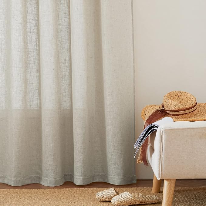 RYB HOME Sheer Curtains 63 inches - Image 6