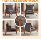 VINGLI Mid-Century Modern Cloud Accent Armchairs Set of 2 - Image 3