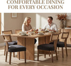 VESCASA Linen Upholstered Dining Chairs - Image 5