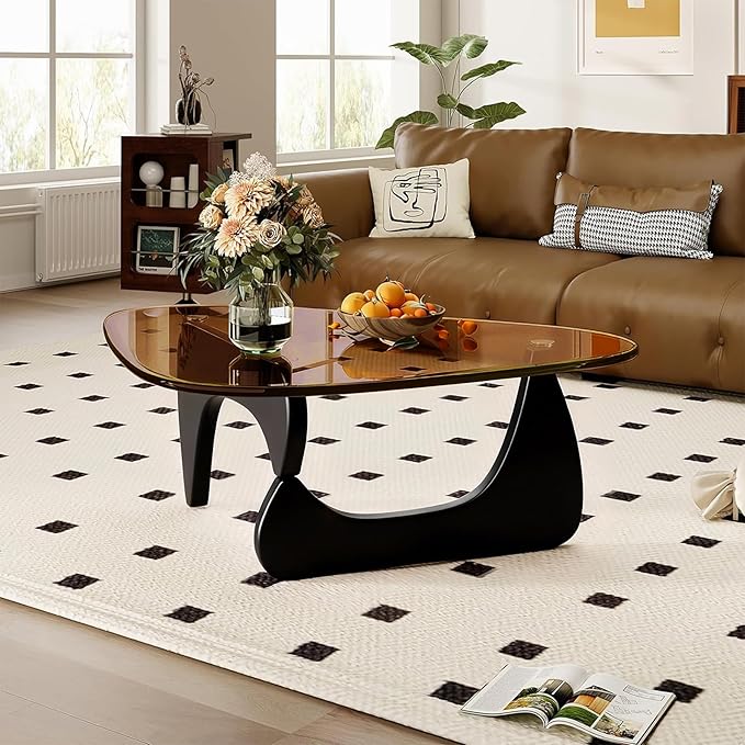 Coffee Tables for Living Room, Small Oval Center Table by PRITIY