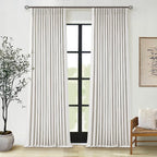 90 Inch Linen Blackout Curtains Pinch Pleated - Image 7