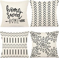 YCOLL Pillow Covers 20x20 Set of 4, Modern Sofa Throw Pillow Cover, Decorative by PillowCoversExpert