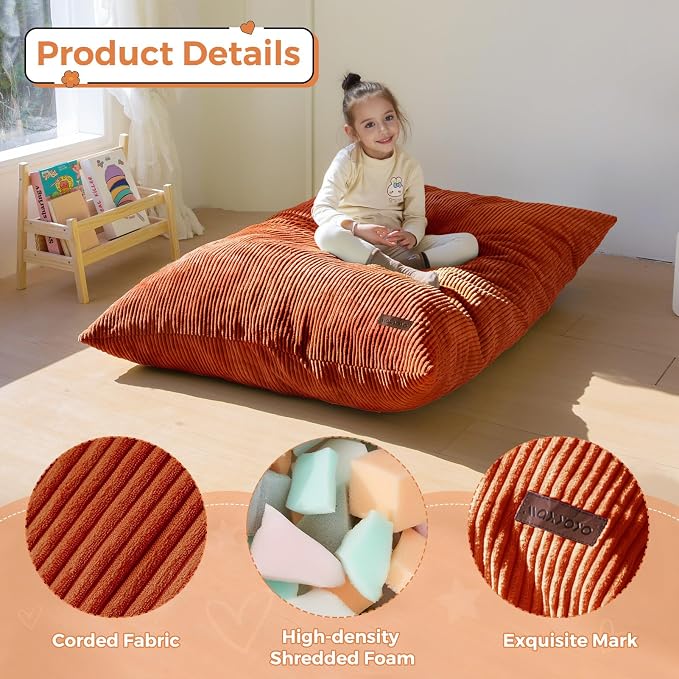 MAXYOYO 3 in 1 Kids Bean Bag Chair Couch, Convertible Chair Folds from Bean Bag - Image 5