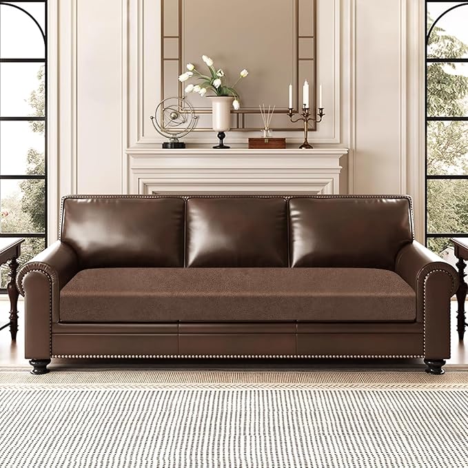 ANARACHON Leather Look Couch Cushion Covers Sofa Seat Slipcovers Sets Couches - Image 8