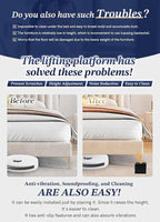 EclatBain Rectangle Bed Risers Furniture Risers Heavy-Duty Rectangular - Image 4