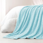 Exclusivo Mezcla Striped Twin Size Fleece Blanket - Image 6