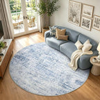 4Ft Round Area Rugs for Living Room, Soft Non-Slip Washable Rugs Modern - Image 2
