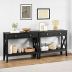 Lomojo Console Table, Sofa Table 13.8" D x 39.37" W x 31.5" HEntryway Table - Image 6
