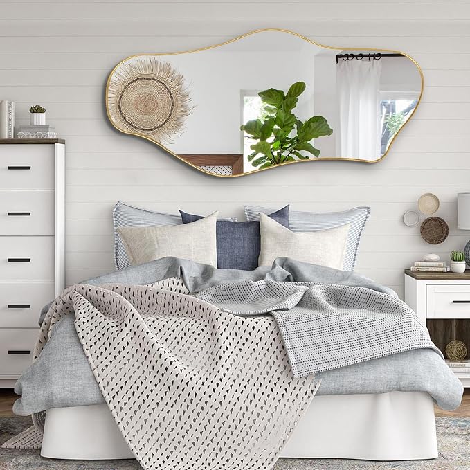 Large Irregular Mirror, Modern Organic Mirrors - Image 9
