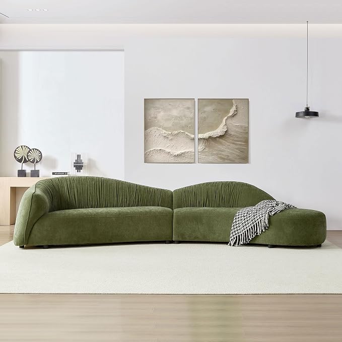145.67 Large'' Curved Sofa Couch - Image 3