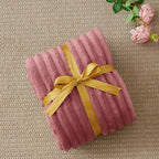 BEDELITE Ribbed Twin Blanket for Couch & Bed, Brick Dust, Warm Yet Lightweight - Image 6