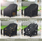 Adirondack Chair Covers 2 Pack, Waterproof Heavy Duty Outdoor Chair Covers - Image 9