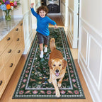 HEBE Hallway Runner Rug 2'x8', Washable Non Slip Kitchen Rug Runner | Soft Boho - Image 8