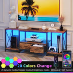 GYIIYUO TV Stand with Fabric Drawer - Image 4