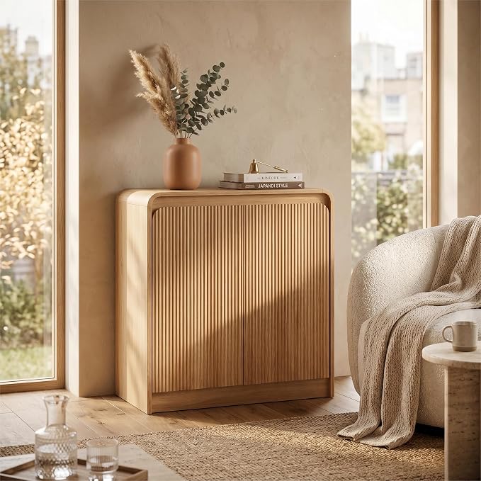 FURSUN Modern Fluted Sideboard - Image 4