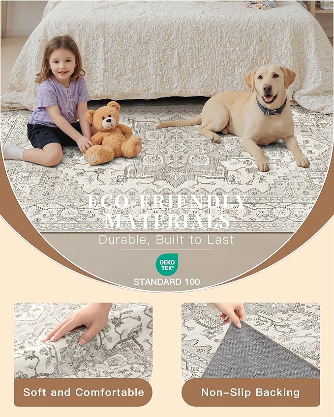 Madane Hallway Runner Rug 2x8 Washable Kitchen Rugs Non-Slip, Soft Ultra-Thin - Image 4