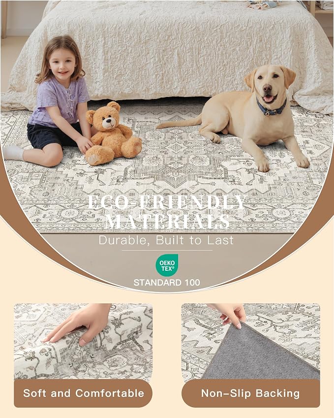 Madane Washable Runner Rugs 2x12 Long - Image 5