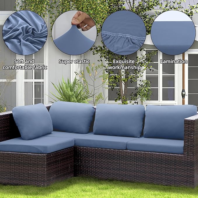 Outdoor Cushion Covers Set, Replacement - Image 4