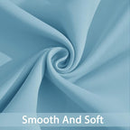Yakamok Sky Blue Room Darkening Curtains 84 inch Sliding Door Drapes | 1 - Image 4