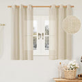 Sheer Linen Window Curtains 54 Inch Length by LAMIT