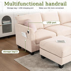 122.8" Large Sectional Couches for Living Room, 6 Seater L Shaped Modular - Image 5