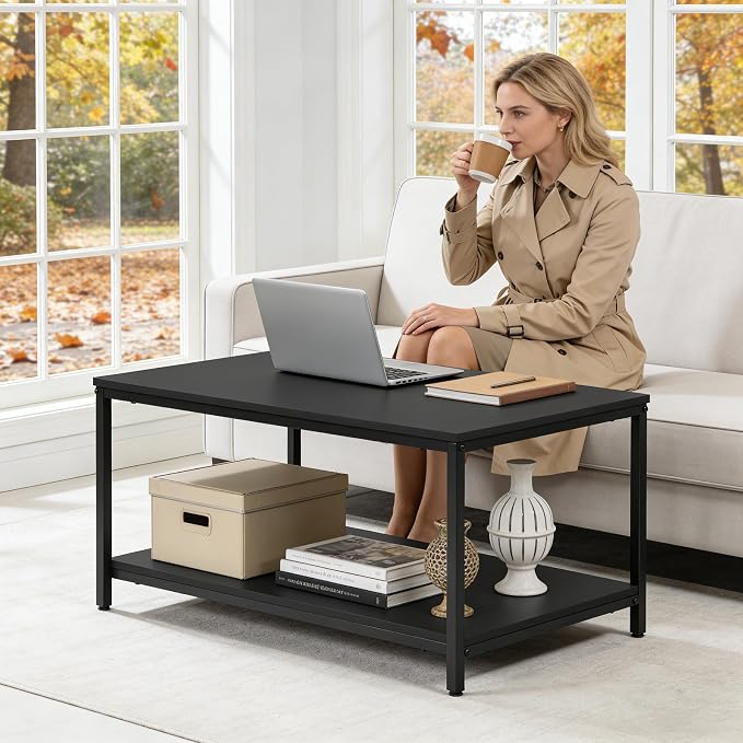 ZenStyle Industrial Coffee Table - Image 2