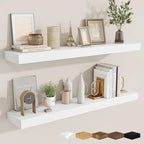 fuqing Floating Shelves for Wall, Wall Mounted Wood Floating Shelf by Fuqing