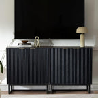 EYYTHUNG Fluted Cabinet with Storage, Sideboard Buffet Cabinet with Adjustable - Image 9