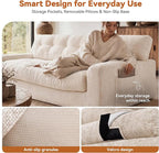 MONVANE 75.6" Convertible 3 Seater Sofa, 2-in-1 Boneless Sleeper Sofa Bed - Image 5