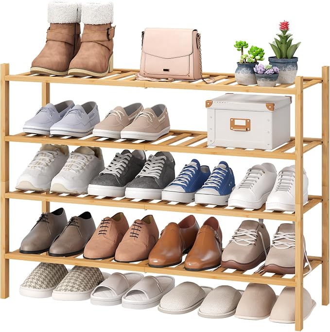 viewcare Shoe Rack, 4-Tier Long Shoe Rack by VIEWCARE