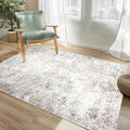 Beige Grey Washable Rugs 3x5 Area Rugs by Srugn