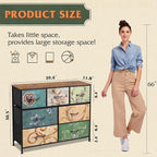 WLIVE 7 Drawer Dresser TV Stand, Entertainment Center, Media Console Table - Image 3