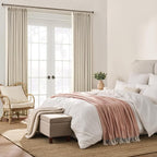 Custom Made Pinch Pleat Curtains 92 Inches Long 2 Panels Set, Elegant - Image 4