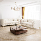 DAMAIFROM 75" Sofa Couch Mid Century Modern Velvet Couch Tufted Button Sofa - Image 5