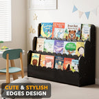 SpaceAid 3-Tier Scalloped Bookshelf, Montessori Bookcase - Image 4