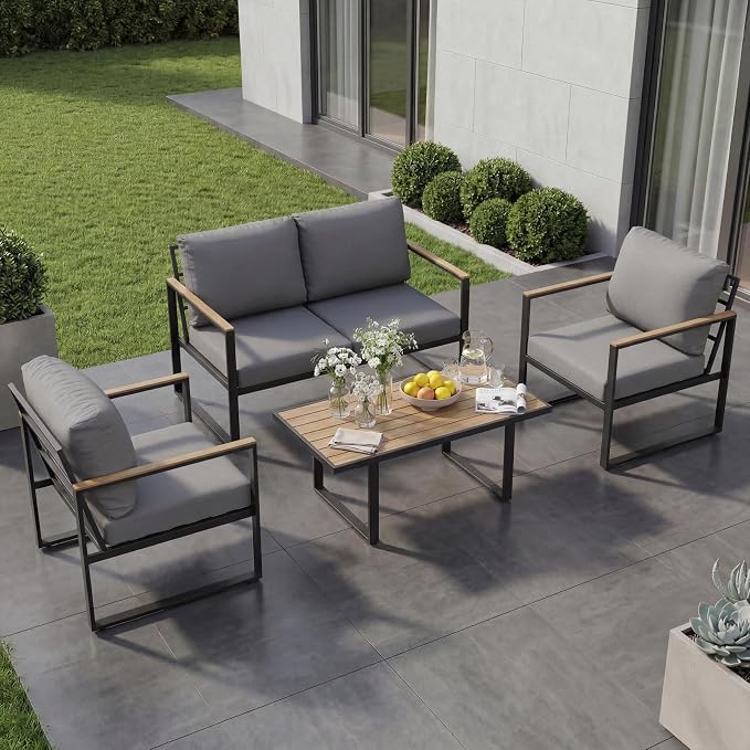 GarveeLife 4 Piece Outdoor Patio Furniture Set - Image 5