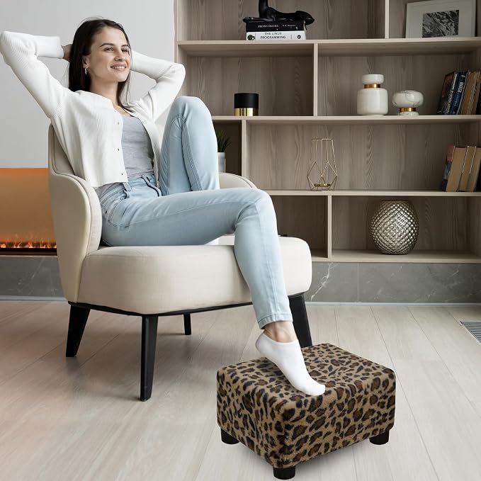 CAROLMADE Small Foot Stool Ottoman Footstool - Image 4