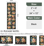 DUKINO 2x6 Runner Rug, Floral Washable Rug - Image 2
