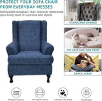 KRFOONN Stretch Wing Chair Slipcovers Printed 2 Piece Wingback Chair Covers - Image 6