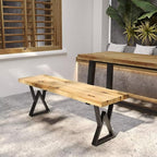 Metal Bench Legs 16 Inch Double Triangle Coffee Table Legs End Table Legs - Image 3