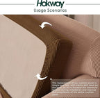 Hokway Couch Cushion Covers Stretch Cushion Covers Sofa Seat Cushion Slipcover - Image 5