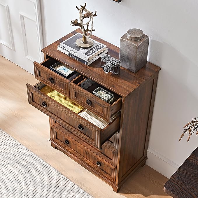 Joaxswe Farmhouse 6 Drawer Dresser - Image 5