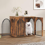 Hzuaneri 26.8'' Wooden Dog Crate Furniture, Indoor Dog Kennel Dogs Cage - Image 3