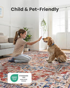 AMADA HOMEFURNISHING 9x12 Washable Area Rug, Low-Profile Large Area Rug - Image 5